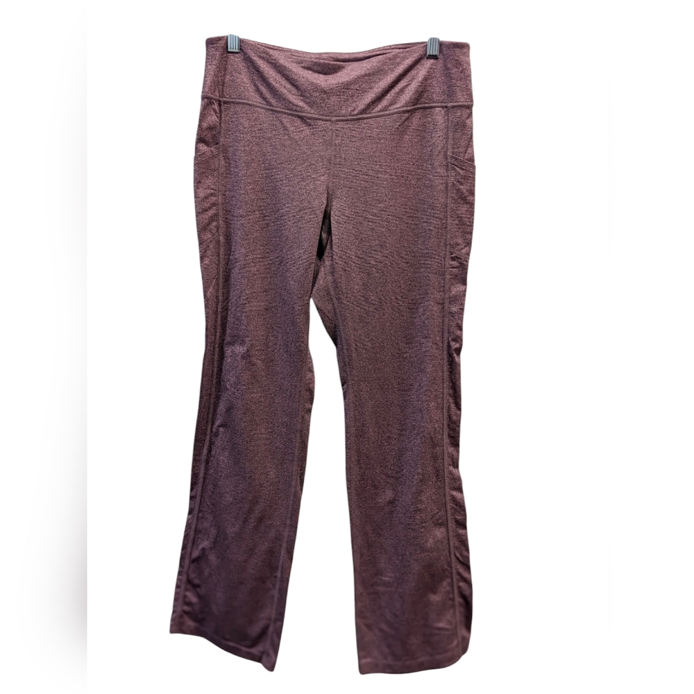 J. Jill Fit- Fit Perfect Heathered Purple Boot Cut Leggings - Size M Petite